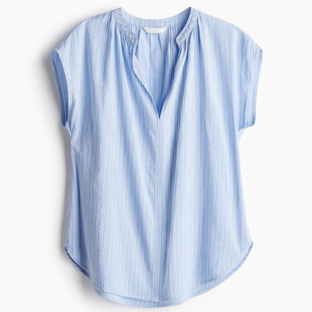 H&M Blue Striped Women's Top